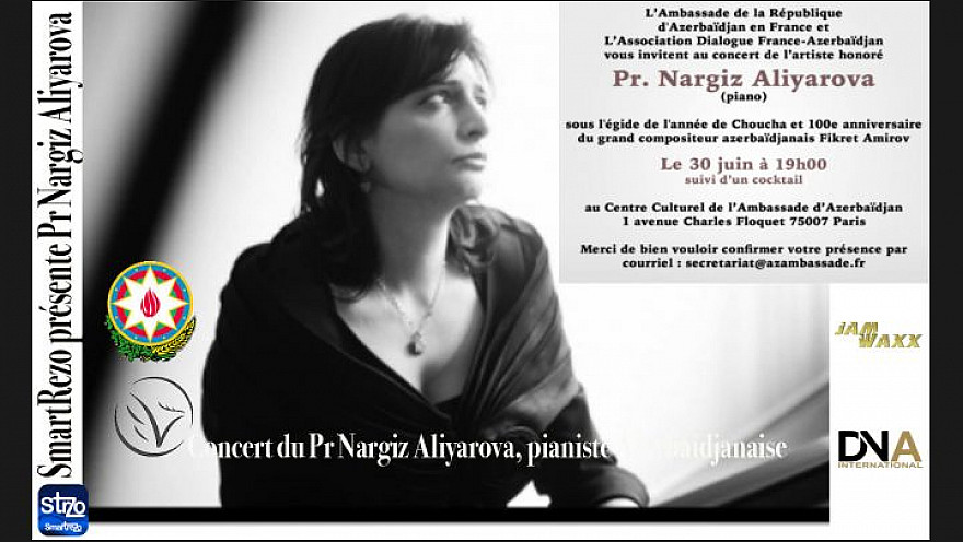 Tv Locale Paris présente Concert du Pr Nargiz Aliyarova, pianiste Azerbaidjanaise